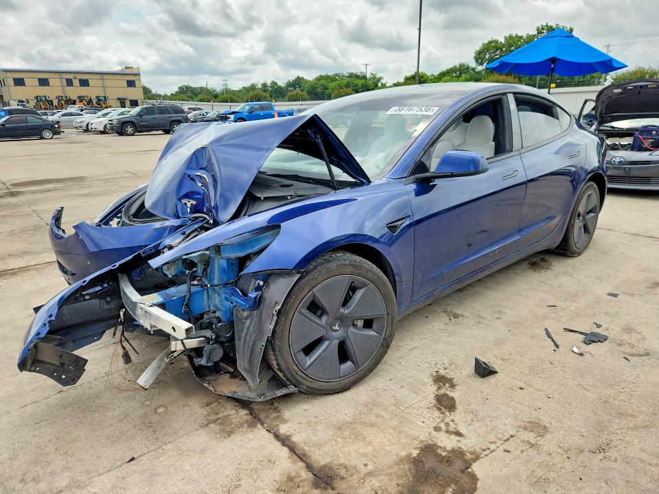 2022 Tesla Model 3 VIN 5YJ3E1EB2NF315356 COPART salvage auction — FRONT END, Salvage Title, sold $6,200 on 2026-07-13 (photo 1)