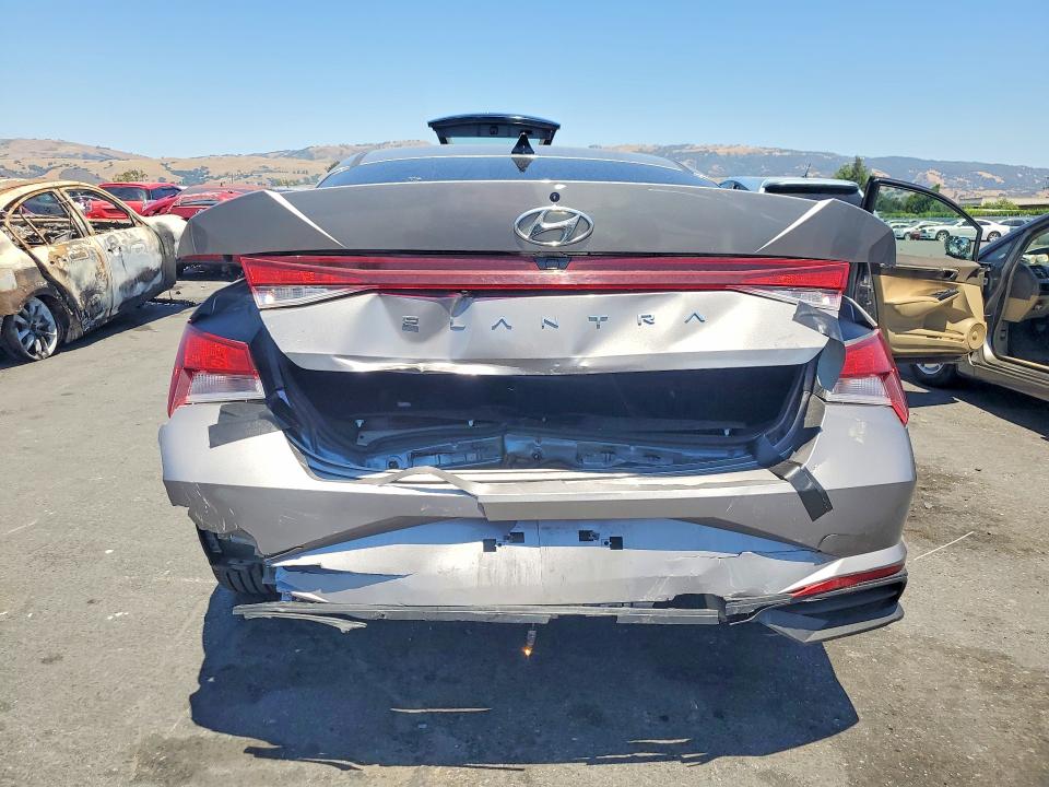 2023 Hyundai Elantra VIN KMHLS4AG9PU454059 COPART salvage auction — REAR END, Ca - Salvage Certificate, sold $3,850 on 2026-07-21 (photo 6)