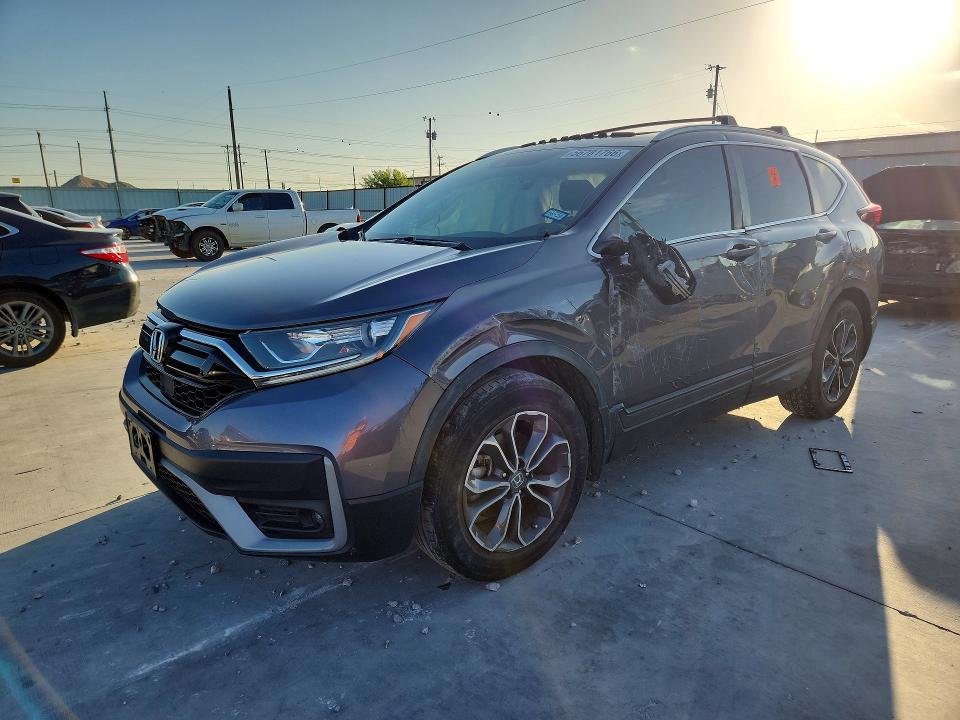 2022 Honda Cr-v VIN 7FARW1H85NE018481 COPART salvage auction — SIDE, Tx - Salvage Vehicle Title, sold $175 on 2026-07-21 (photo 1)