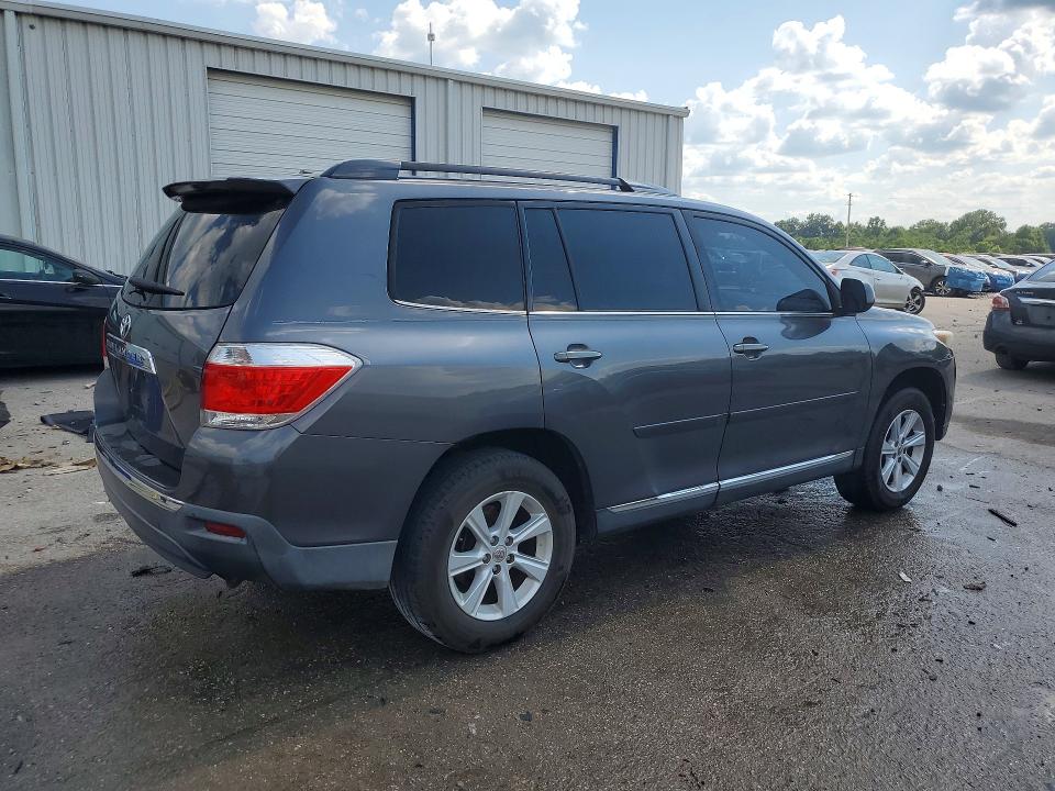 2012 Toyota Highlander VIN 5TDZK3EH6CS050971 COPART salvage auction — FRONT END, Al - Cert Of Title-Salvage Title, sold $2,750 on 2026-07-23 (photo 3)