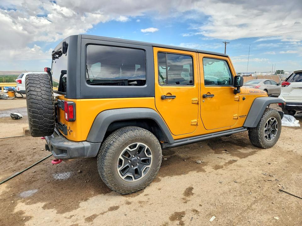 2014 Jeep Wrangler / VIN 1C4HJWFG0EL302028 COPART salvage auction — ENGINE BURN, Nm - Non-Repairable Vehicle Cert, sold $200 on 2026-07-23 (photo 3)