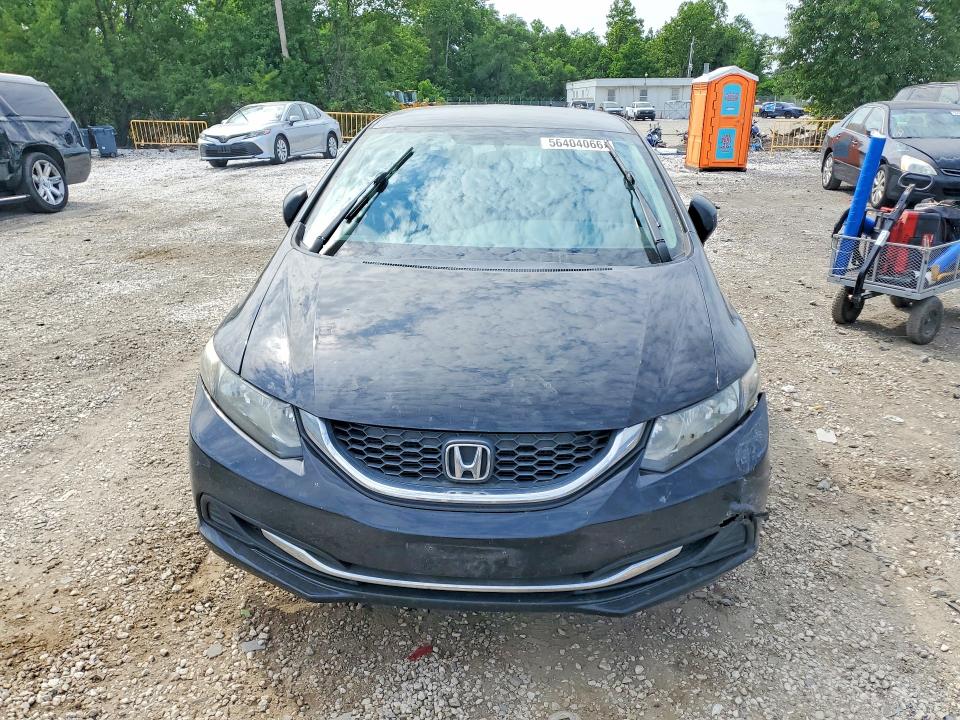 2013 Honda Civic VIN 2HGFB2F57DH591854 COPART salvage auction — FRONT END, Md - Cert Of Salvage > 75% Damage, sold $125 on 2026-07-23 (photo 5)