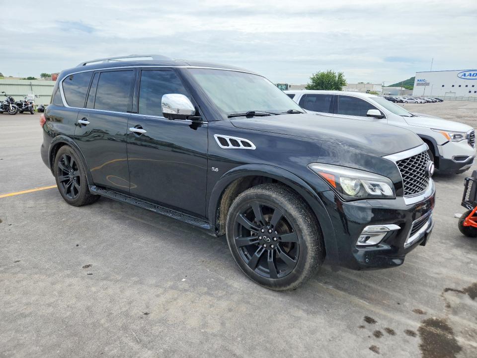 2017 Infiniti VIN JN8AZ2NC6H9431902 COPART salvage auction — HAIL, OK - CERT OF TITLE-SALVAGE, sold $1,300 on 2026-07-24 (photo 4)