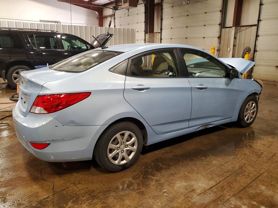 2014 Hyundai Accent VIN KMHCT4AE0EU715412 COPART salvage auction — FRONT END, Pa - Certificate Of Salvage, sold $175 on 2026-07-21 (photo 3)