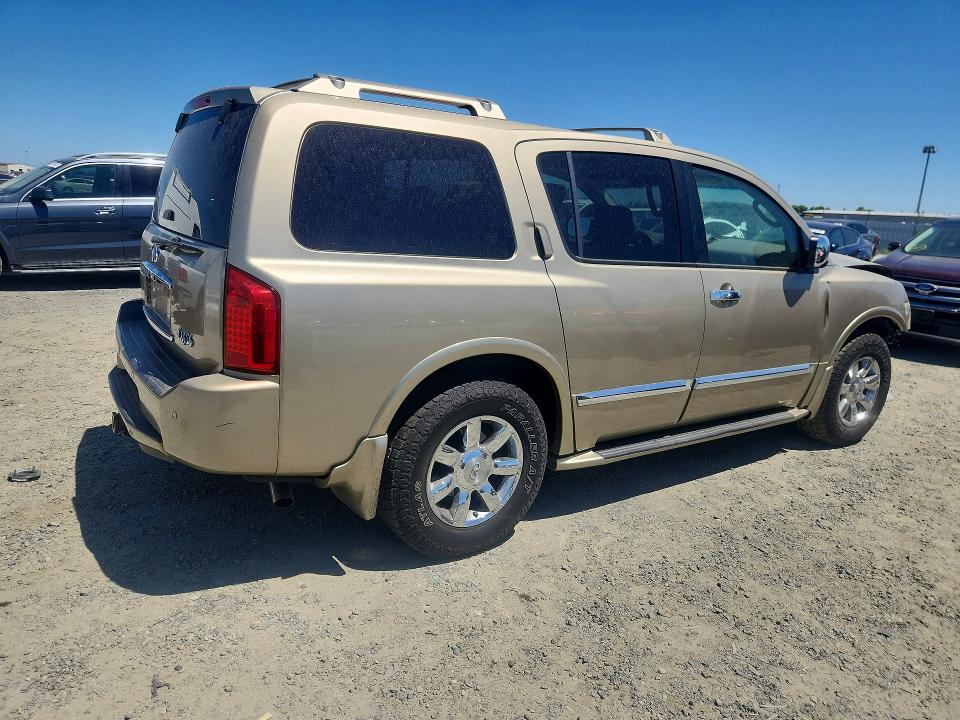 2004 Infiniti Qx56 VIN 5N3AA08C14N812290 COPART salvage auction — FRONT END, Ca - Salvage Certificate, sold $450 on 2026-07-09 (photo 3)