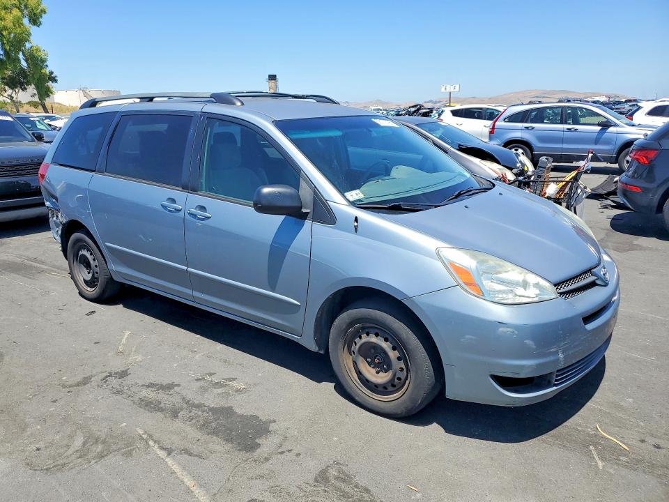 2004 Toyota Sienna VIN 5TDZA23C34S130461 COPART salvage auction — REAR END, Ca - Salvage Certificate, sold $900 on 2026-07-08 (photo 4)