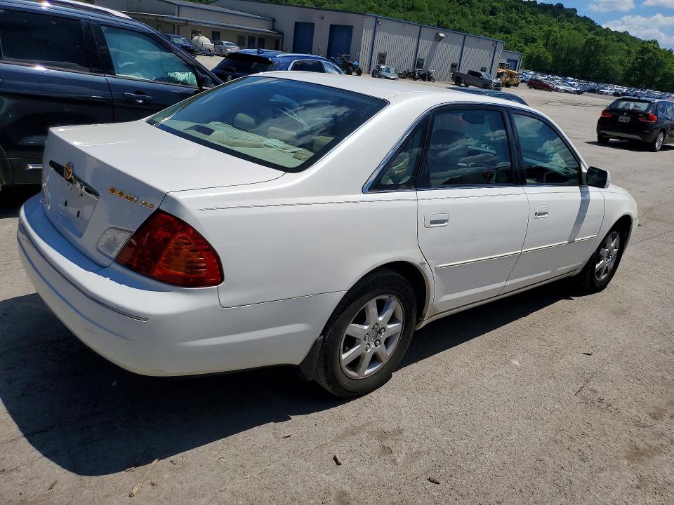 2002 Toyota Avalon VIN 4T1BF28B62U244851 COPART salvage auction — SIDE, Pa - Cert Of Title, sold $1,524 on 2026-07-04 (photo 3)