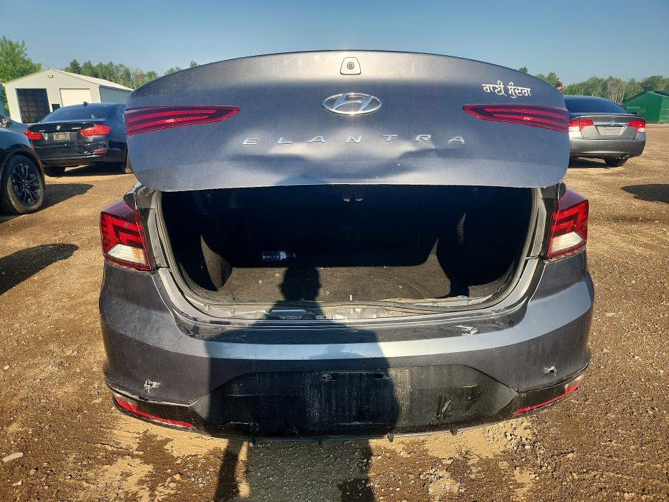 2020 Hyundai Elantra VIN KMHD84LF2LU896831 COPART salvage auction — REAR END, ON - PERMIT SALVAGE, sold $425 on 2026-07-21 (photo 6)