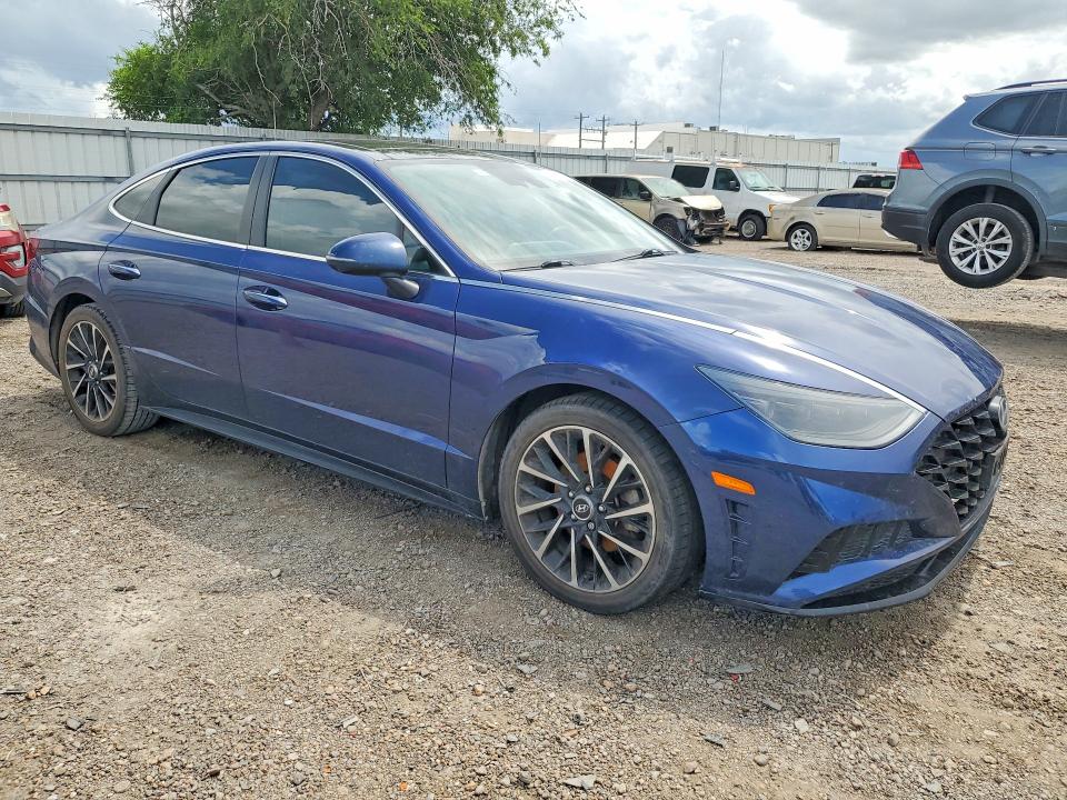 2021 Hyundai Sonata VIN 5NPEH4J26MH069953 COPART salvage auction — WATER/FLOOD, Tx - Salvage Title-Flood Damage, sold $6,100 on 2026-07-22 (photo 4)