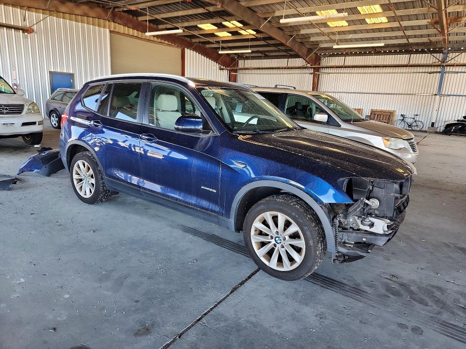 2016 BMW X3 VIN 5UXWX9C53G0D90623 COPART salvage auction — FRONT END, Ca - Salvage Certificate, sold $2,150 on 2026-07-09 (photo 4)