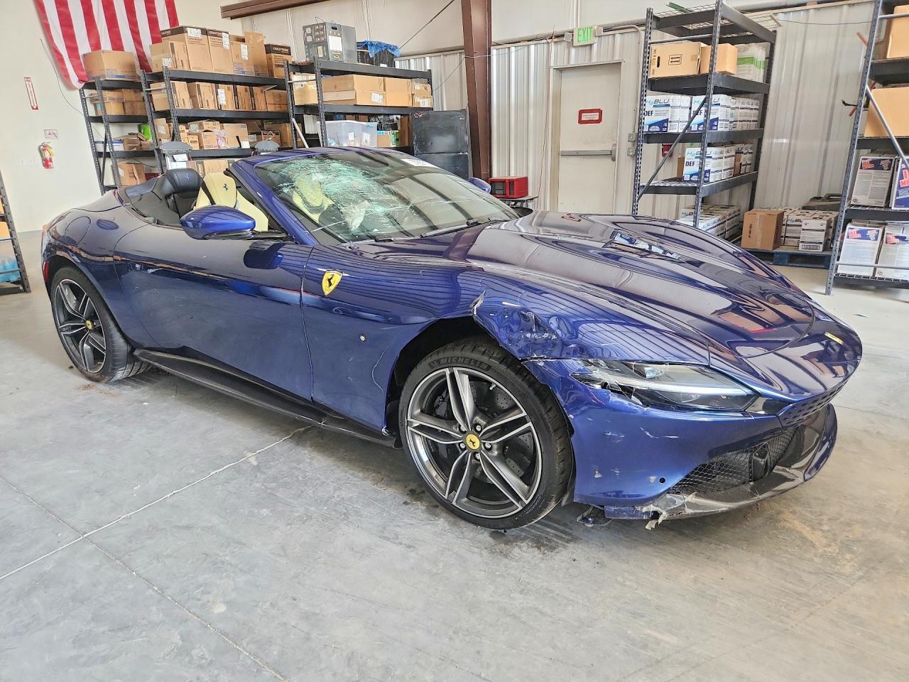 2026 Ferrari Roma VIN ZFF09RPA0T0328484 COPART salvage auction — Front End, UT - SALVAGE CERTIFICATE, sold $155,000 on 2026-08-06 (photo 4)