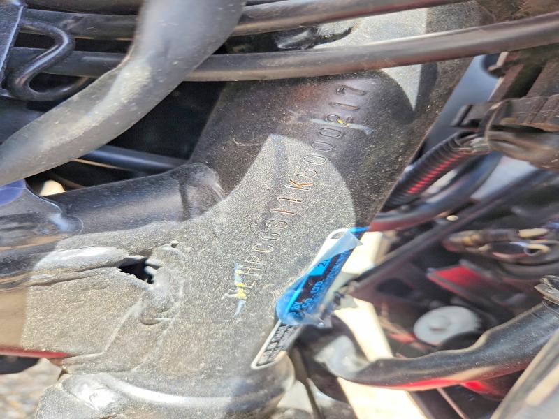 2019 Honda Cb VIN MLHPC6311K5000217 COPART salvage auction — UNDERCARRIAGE, Il - Salvage Certificate, sold $1,150 on 2026-07-16 (photo 9)