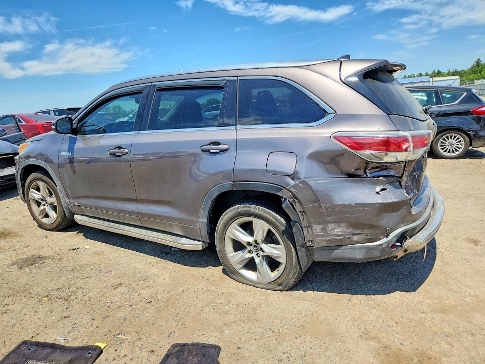 2016 Toyota Highlander VIN 5TDDCRFH3GS013939 COPART salvage auction — REAR END, PA - CERTIFICATE OF SALVAGE, sold $7,100 on 2026-07-31 (photo 2)