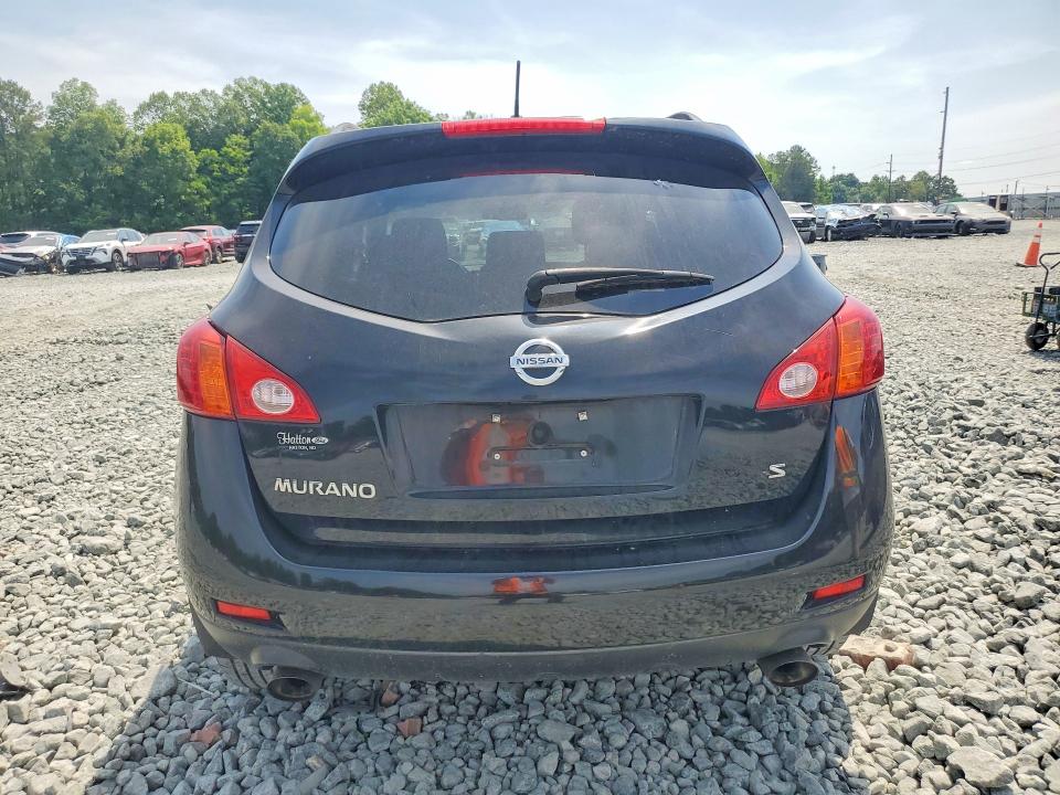 2009 Nissan Murano VIN JN8AZ18UX9W011058 COPART salvage auction — FRONT END, Nc - Salvage Certificate Of Title, sold $375 on 2026-07-15 (photo 6)
