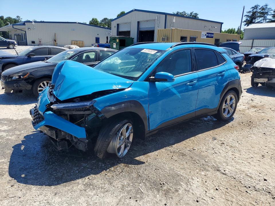 2023 Hyundai Kona VIN KM8K62AB7PU977878 COPART salvage auction — FRONT END, Ga - Certificate Of Title, sold $2,200 on 2026-07-07 (photo 1)
