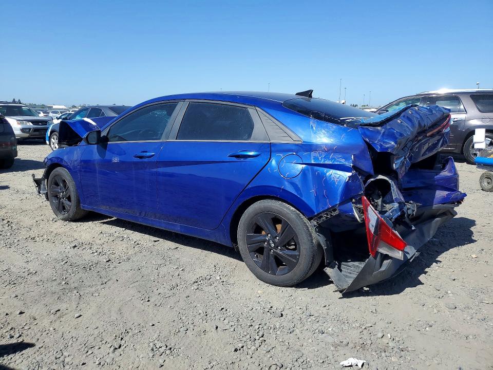 2021 Hyundai Elantra VIN 5NPLM4AG8MH036418 COPART salvage auction — FRONT END, Ca - Salvage Certificate, sold $300 on 2026-07-14 (photo 2)