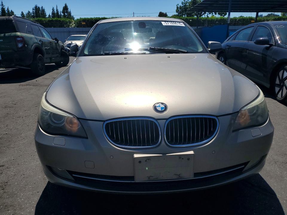 2010 BMW 5 series VIN WBANU5C54AC441674 COPART salvage auction — REAR END, Ca - Salvage Certificate, sold $825 on 2026-07-07 (photo 5)