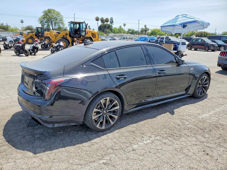 2022 Cadillac Ct5 VIN 1G6D35R61N0810406 COPART salvage auction — SIDE, CA - SALVAGE CERTIFICATE, sold $35,250 on 2026-07-28 (photo 3)