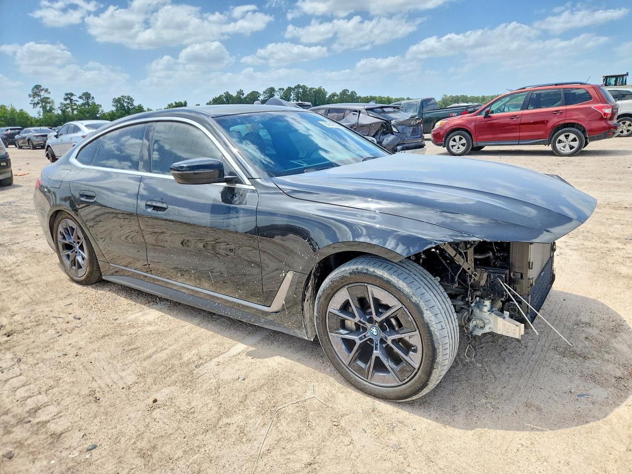 2023 BMW i4 VIN WBY73AW03PFP73392 COPART salvage auction — Front End, Sv - Salvage Title, sold $9,800 on 2026-07-10 (photo 4)