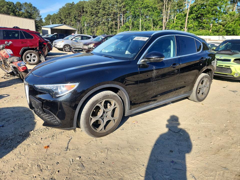 2018 Alfa romeo Stelvio VIN ZASFAKAN0J7B70291 COPART salvage auction — REAR END, Md - Cert Of Salvage > 75% Damage, sold $3,750 on 2026-08-18 (photo 1)
