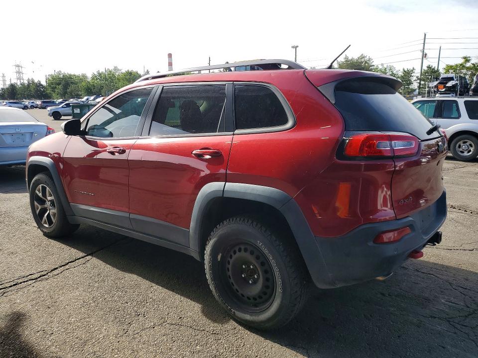 2014 Jeep Cherokee VIN 1C4PJMBS1EW193765 COPART salvage auction — HAIL, Co - Certificate Of Title, sold $1,100 on 2026-07-09 (photo 2)