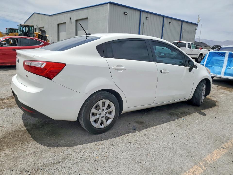 2013 Kia Rio VIN KNADM4A30D6293579 COPART salvage auction — VANDALISM, Nv - Salvage Title, sold $500 on 2026-07-30 (photo 3)