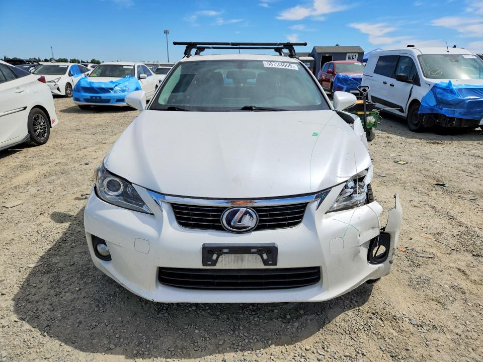 2012 Lexus Ct VIN JTHKD5BH3C2083587 COPART salvage auction — FRONT END, Ca - Salvage Certificate, sold $3,350 on 2026-07-07 (photo 5)