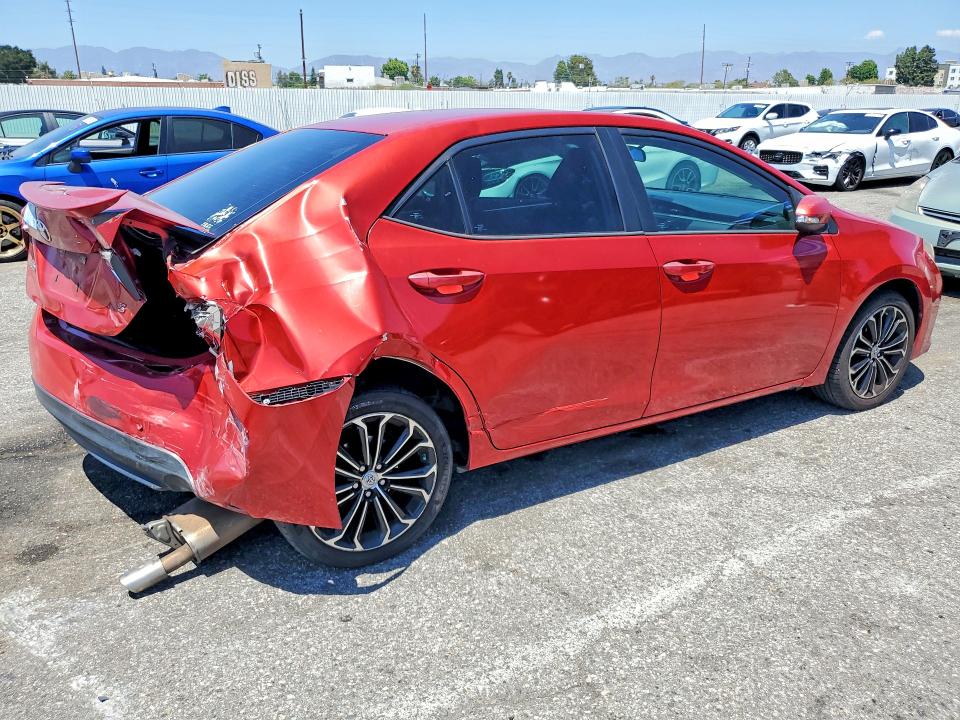 2015 Toyota VIN 5YFBURHE2FP309288 COPART salvage auction — REAR END, Ca - Salvage Certificate, sold $2,150 on 2026-07-28 (photo 3)