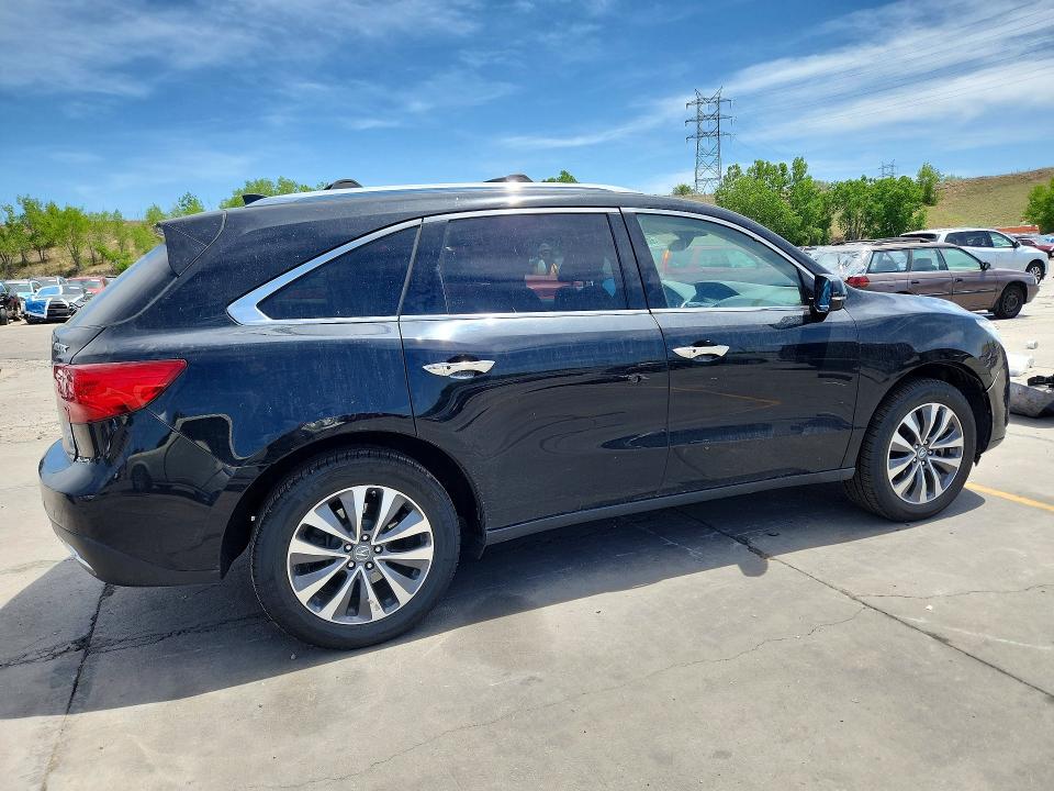 2016 Acura Mdx VIN 5FRYD4H41GB036683 COPART salvage auction — FRONT END, Co - Certificate Of Title, sold $2,500 on 2026-08-03 (photo 3)