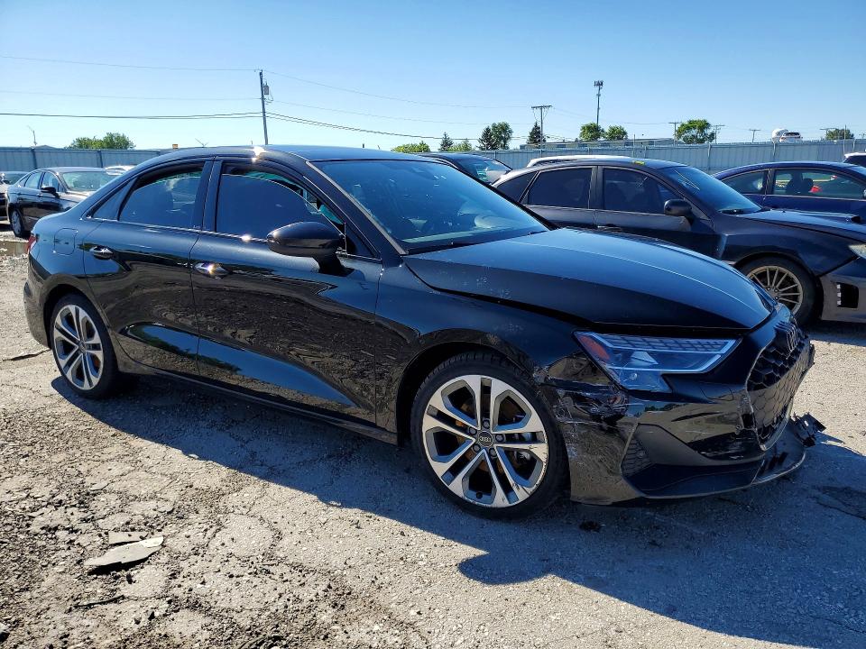 2025 Audi A3 VIN WAUHUDGY6SA074253 COPART salvage auction — FRONT END, In - Cert Of Title-Salvage Title, sold $8,100 on 2026-07-27 (photo 4)
