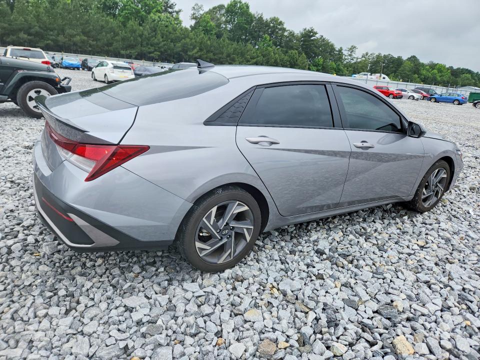 2025 Hyundai Elantra VIN KMHLM4DG1SU047206 COPART salvage auction — REAR END, Ga - Cert Of Title-Salvage, sold $275 on 2026-07-30 (photo 3)