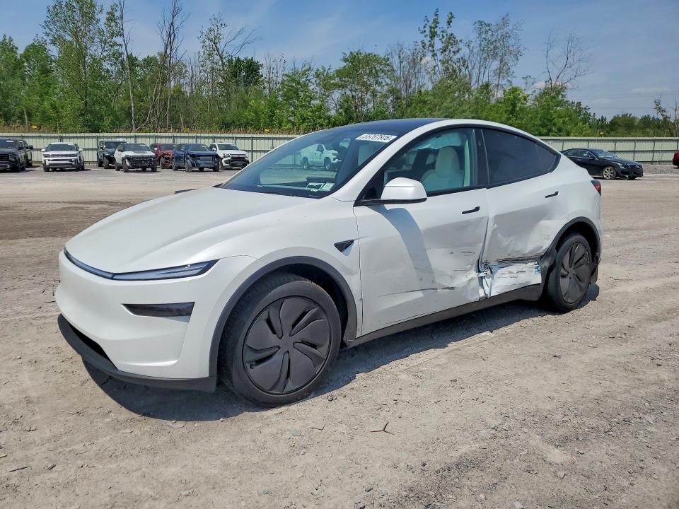 2026 Tesla Model y VIN 7SAYGDEE0TF551113 COPART salvage auction — SIDE, Ny - Mv-907A Salvage Certificate, sold $24,700 on 2026-07-20 (photo 1)
