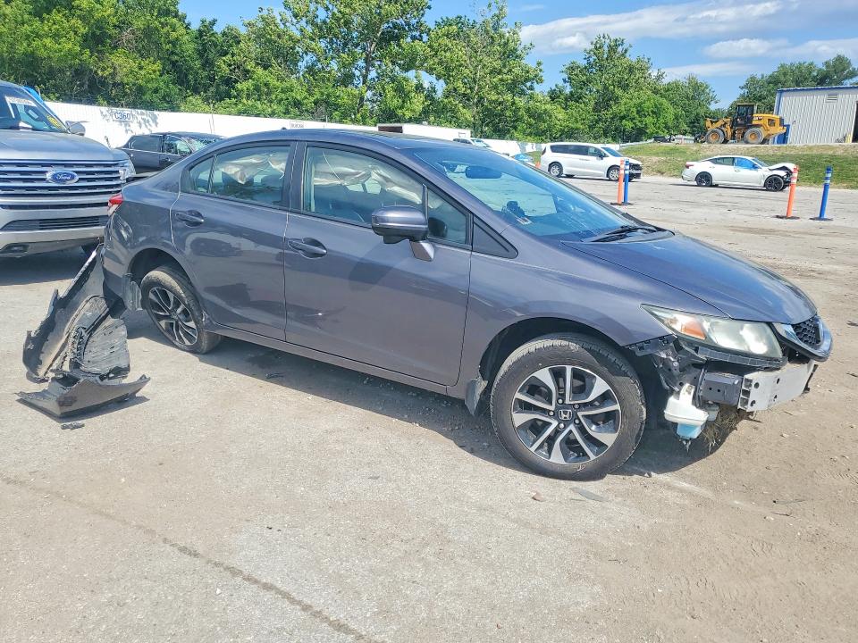 2015 Honda Civic VIN 19XFB2F85FE035226 COPART salvage auction — FRONT END, Mo - Salvage Certificate Of Title, sold $850 on 2026-07-10 (photo 4)