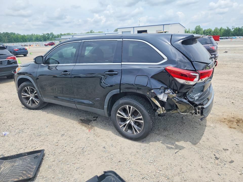2019 Toyota Highlander VIN 5TDBZRFH2KS941014 COPART salvage auction — REAR END, Nc - Salvage Certificate Of Title, sold $6,300 on 2026-07-27 (photo 2)