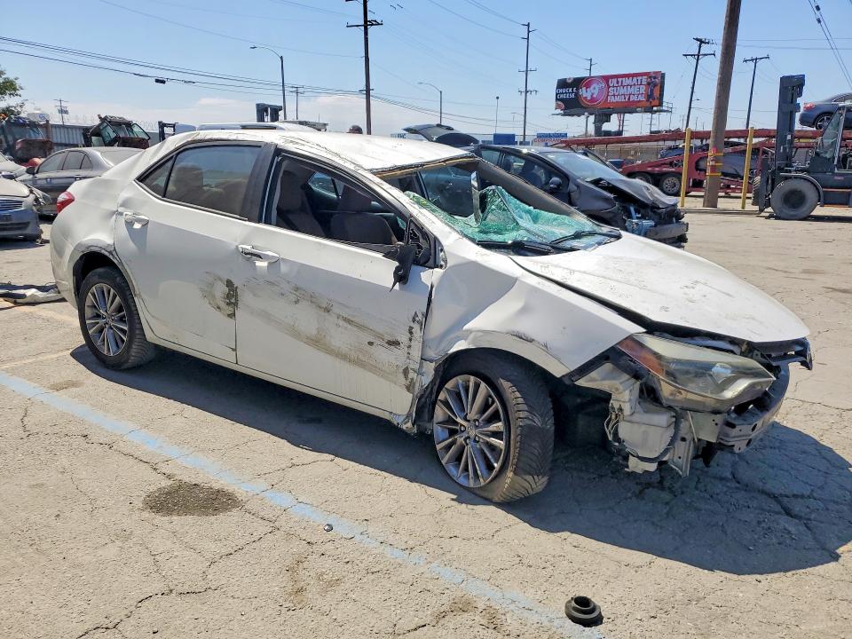 2014 Toyota Corolla VIN 5YFBURHE2EP014142 COPART salvage auction — ROLLOVER, Ca - Salvage Certificate, sold $825 on 2026-07-16 (photo 4)