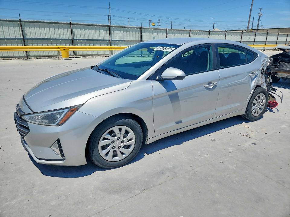 2019 Hyundai Elantra VIN 5NPD74LF5KH462340 COPART salvage auction — REAR END, Tx - Salvage Vehicle Title, sold $2,200 on 2026-07-28 (photo 1)