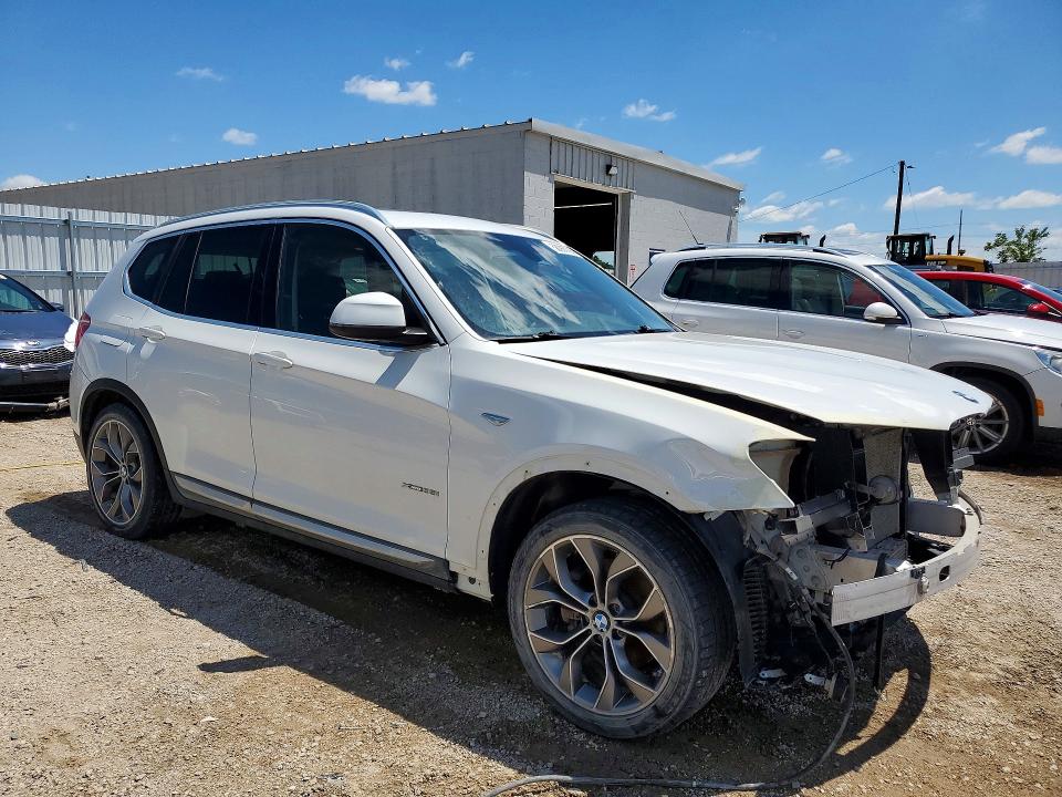 2016 BMW X3 VIN 5UXWX7C56G0K36666 COPART salvage auction — FRONT END, Ia -, sold $725 on 2026-07-22 (photo 4)