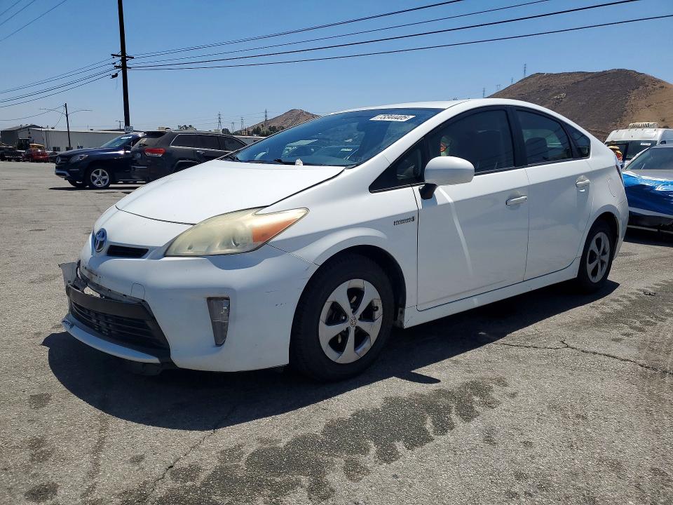 2013 Toyota Prius VIN JTDKN3DU0D1625667 COPART salvage auction — FRONT END, Ca - Salvage Certificate, sold $2,750 on 2026-07-16 (photo 1)