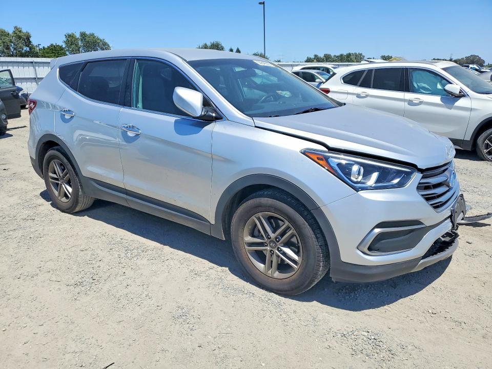 2018 Hyundai Santa fe VIN 5XYZT3LBXJG538441 COPART salvage auction — FRONT END, Ca - Salvage Certificate, sold $1,900 on 2026-07-07 (photo 4)