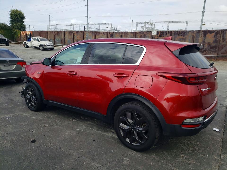 2022 Kia Sportage VIN KNDPMCAC5N7949751 COPART salvage auction — FRONT END, CA - SALVAGE CERTIFICATE, sold $4,300 on 2026-07-22 (photo 2)