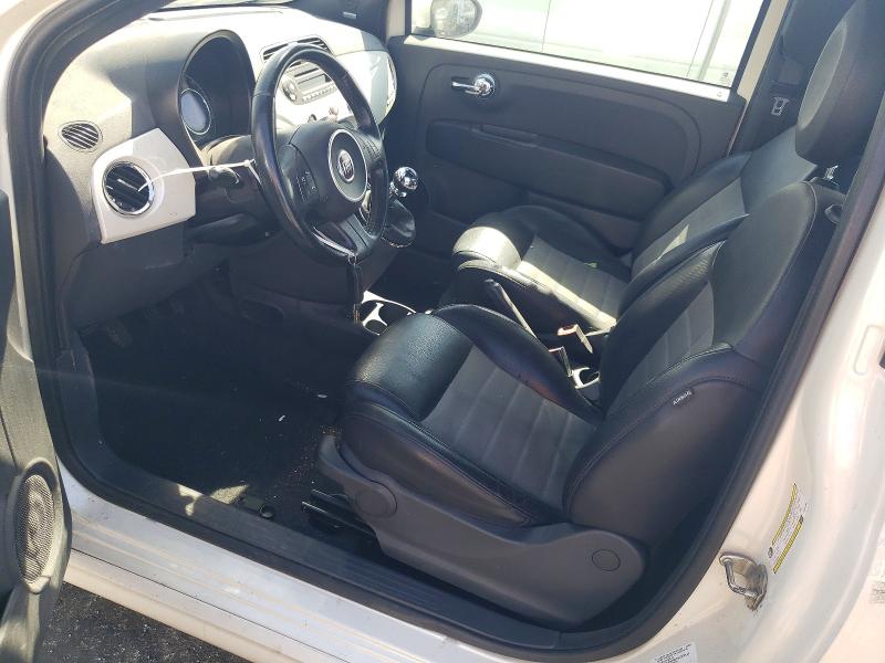 2012 Fiat 500 VIN 3C3CFFBR5CT212253 COPART salvage auction — REAR END, Ca - Salvage Certificate, sold $500 on 2026-08-14 (photo 7)