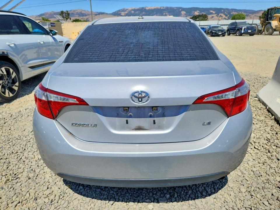 2014 Toyota Corolla VIN 5YFBURHE8EP075236 COPART salvage auction — ROLLOVER, CA - SALVAGE CERTIFICATE, sold $1,100 on 2026-07-14 (photo 6)