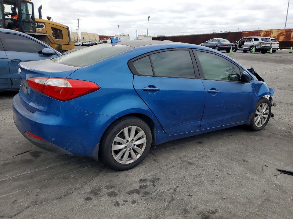 2014 Kia Forte VIN KNAFX4A65E5188392 COPART salvage auction — FRONT END, Ca - Salvage Certificate, sold $425 on 2026-07-08 (photo 3)