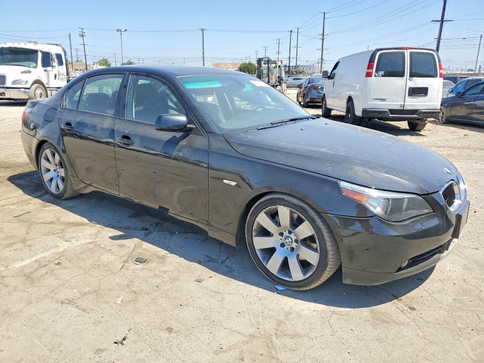 2007 BMW 5 series VIN WBANE73507CM53130 COPART salvage auction — REAR END, Ca - Salvage Certificate, sold $1,200 on 2026-07-13 (photo 4)