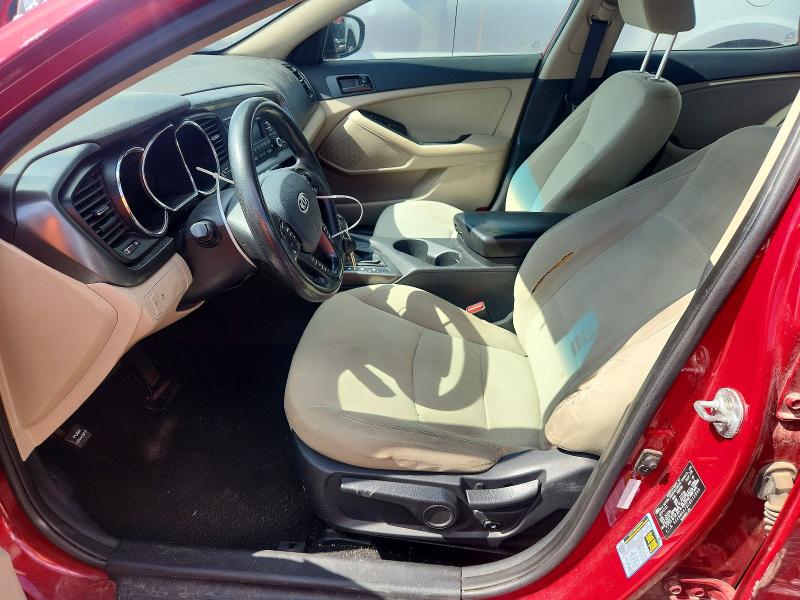 2012 Kia Optima VIN 5XXGM4A75CG012640 COPART salvage auction — SIDE, AR - CERT OF TITLE-SALVAGE, sold $375 on 2026-07-29 (photo 7)