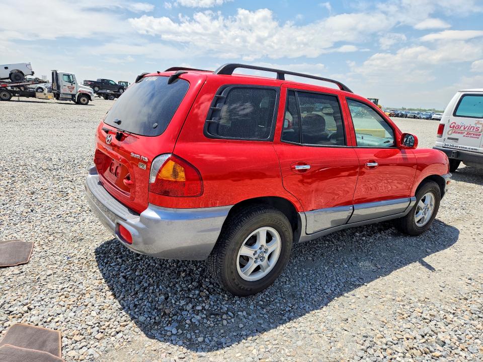 2003 Hyundai Santa fe VIN KM8SC13E33U472666 COPART salvage auction — FRONT END, Co - Salvage Title, sold $400 on 2026-07-09 (photo 3)
