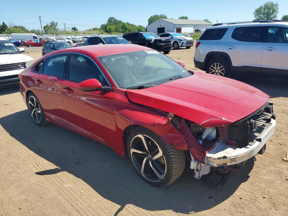 2018 Honda Accord VIN 1HGCV1F38JA182288 COPART salvage auction — FRONT END, Oh - Cert Of Title-Salvage, sold $5,800 on 2026-07-02 (photo 4)
