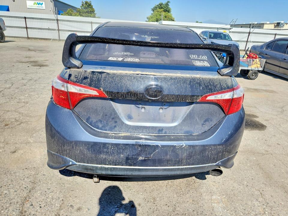 2016 Toyota Corolla VIN 5YFBURHE2GP520699 COPART salvage auction — ROLLOVER, CA - SALVAGE CERTIFICATE, sold $1,100 on 2026-07-10 (photo 6)