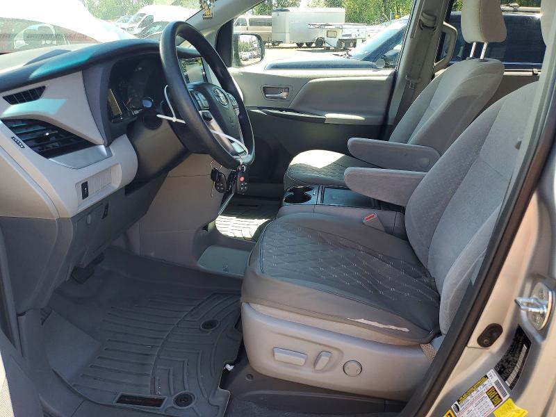2017 Toyota Sienna VIN 5TDJZ3DC0HS186762 COPART salvage auction — REAR END, Or - Salvage Title Certificate, sold $7,000 on 2026-07-22 (photo 7)