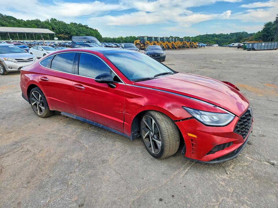 2021 Hyundai Sonata VIN 5NPEJ4J27MH133065 COPART salvage auction — FRONT END, Ga - Cert Of Title-Salvage, sold $3,200 on 2026-07-10 (photo 4)